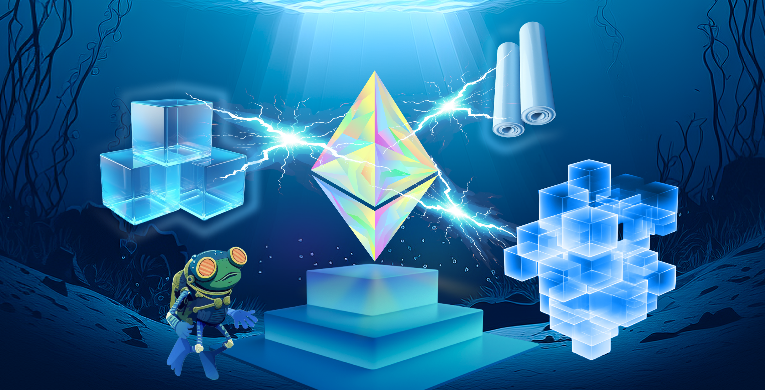 Ethereum restaking EigenLayer illustration